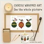 Vanilla Scented Christmas Candle - Grandma Christmas Baubles Vanilla Scented Christmas Candle - Grandma Christmas Baubles