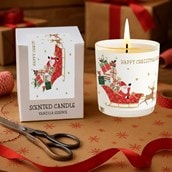 Vanilla Scented Christmas Candle - Grandma Santas Sleigh