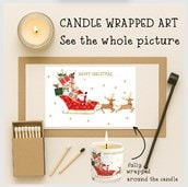 Vanilla Scented Christmas Candle - Grandma Santas Sleigh Vanilla Scented Christmas Candle - Grandma Santas Sleigh