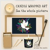 Vanilla Scented Christmas Candle - Peace On Earth Vanilla Scented Christmas Candle - Peace On Earth