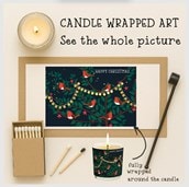 Vanilla Scented Christmas Candle - Robins Vanilla Scented Christmas Candle - Robins