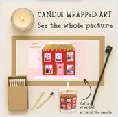 Vanilla Scented Christmas Candle - Christmas House Vanilla Scented Christmas Candle - Christmas House