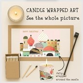 Vanilla Scented Christmas Candle - Bethlehem