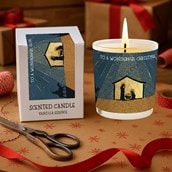 Vanilla Scented Christmas Candle - Nativity Scene