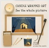 Vanilla Scented Christmas Candle - Nativity Scene Vanilla Scented Christmas Candle - Nativity Scene