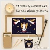 Vanilla Scented Christmas Candle - Angels Vanilla Scented Christmas Candle - Angels