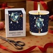 Vanilla Scented Christmas Candle - Peace On Earth