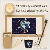 Vanilla Scented Christmas Candle - Peace On Earth Vanilla Scented Christmas Candle - Peace On Earth