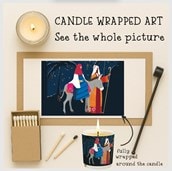 Vanilla Scented Christmas Candle - Mary and Joseph Vanilla Scented Christmas Candle - Mary and Joseph