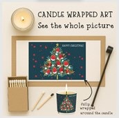 Vanilla Scented Christmas Candle - Robins In A Christmas Tree Vanilla Scented Christmas Candle - Robins In A Christmas Tree