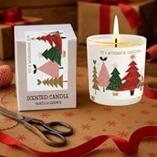 Vanilla Scented Christmas Candle - Christmas Trees Vanilla Scented Christmas Candle - Christmas Trees