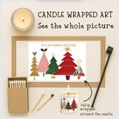 Vanilla Scented Christmas Candle - Christmas Trees Vanilla Scented Christmas Candle - Christmas Trees