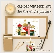 Vanilla Scented Christmas Candle - Bethlehem