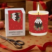 Vanilla Scented Christmas Candle - Christmas Pudding