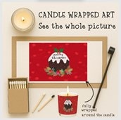 Vanilla Scented Christmas Candle - Christmas Pudding