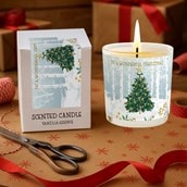 Vanilla Scented Christmas Candle - Christmas Tree In A Snowy Woodland Vanilla Scented Christmas Candle - Christmas Tree In A Snowy Woodland