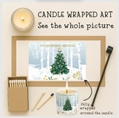 Vanilla Scented Christmas Candle - Christmas Tree In A Snowy Woodland Vanilla Scented Christmas Candle - Christmas Tree In A Snowy Woodland