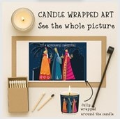 Vanilla Scented Christmas Candle - The Three Kings