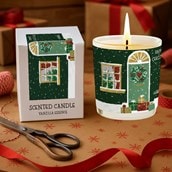 Vanilla Scented Christmas Candle - Snowy Front Door