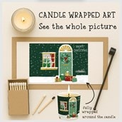 Vanilla Scented Christmas Candle - Snowy Front Door