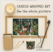 Vanilla Scented Christmas Candle - Woodland Animals