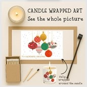 Vanilla Scented Christmas Candle - Christmas Baubles