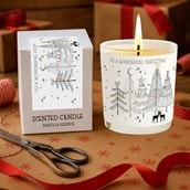Vanilla Scented Christmas Candle - Reindeer In The Trees