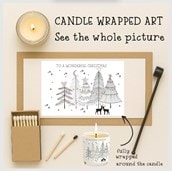 Vanilla Scented Christmas Candle - Reindeer In The Trees Vanilla Scented Christmas Candle - Reindeer In The Trees