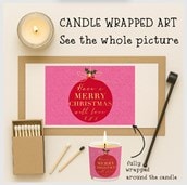 Vanilla Scented Christmas Candle - Merry Christmas Bauble