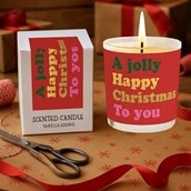 Vanilla Scented Christmas Candle - A Jolly Happy Christmas Vanilla Scented Christmas Candle - A Jolly Happy Christmas