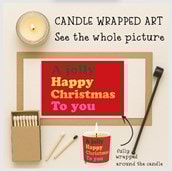 Vanilla Scented Christmas Candle - A Jolly Happy Christmas Vanilla Scented Christmas Candle - A Jolly Happy Christmas