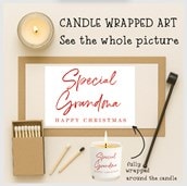 Vanilla Scented Christmas Candle - Special Grandma