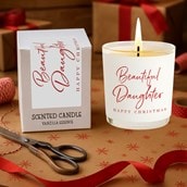 Vanilla Scented Christmas Candle - Beautiful Daughter Vanilla Scented Christmas Candle - Beautiful Daughter