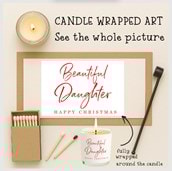 Vanilla Scented Christmas Candle - Beautiful Daughter Vanilla Scented Christmas Candle - Beautiful Daughter