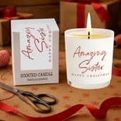 Vanilla Scented Christmas Candle - Amazing Sister