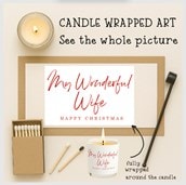 Vanilla Scented Christmas Candle - My Wonderful Wife Vanilla Scented Christmas Candle - My Wonderful Wife