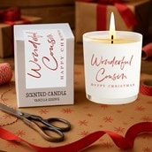 Vanilla Scented Christmas Candle - Wonderful Cousin