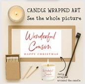 Vanilla Scented Christmas Candle - Wonderful Cousin