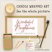 Vanilla Scented Christmas Candle - Wonderful Neighbours