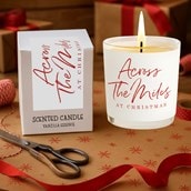 Vanilla Scented Christmas Candle - Across The Miles Vanilla Scented Christmas Candle - Across The Miles