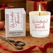 Vanilla Scented Christmas Candle - Wonderful Friends