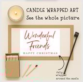 Vanilla Scented Christmas Candle - Wonderful Friends Vanilla Scented Christmas Candle - Wonderful Friends