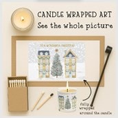 Vanilla Scented Christmas Candle - Gold House Neighbours Vanilla Scented Christmas Candle - Gold House Neighbours