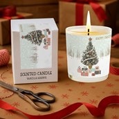 Vanilla Scented Christmas Candle - Snowy Christmas Tree Vanilla Scented Christmas Candle - Snowy Christmas Tree