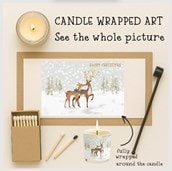 Vanilla Scented Christmas Candle - Deer In The Snow