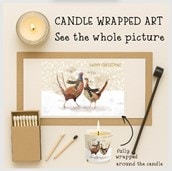 Vanilla Scented Christmas Candle - Pheasants In The Snow Vanilla Scented Christmas Candle - Pheasants In The Snow