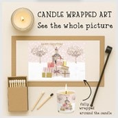 Vanilla Scented Christmas Candle - Stacks Of Christmas Presents