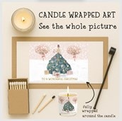 Vanilla Scented Christmas Candle - Glamourous Lady In The Snow Vanilla Scented Christmas Candle - Glamourous Lady In The Snow