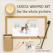 Vanilla Scented Christmas Candle - Reindeer