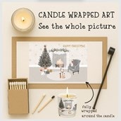 Vanilla Scented Christmas Candle - Cosy Christmas Lounge